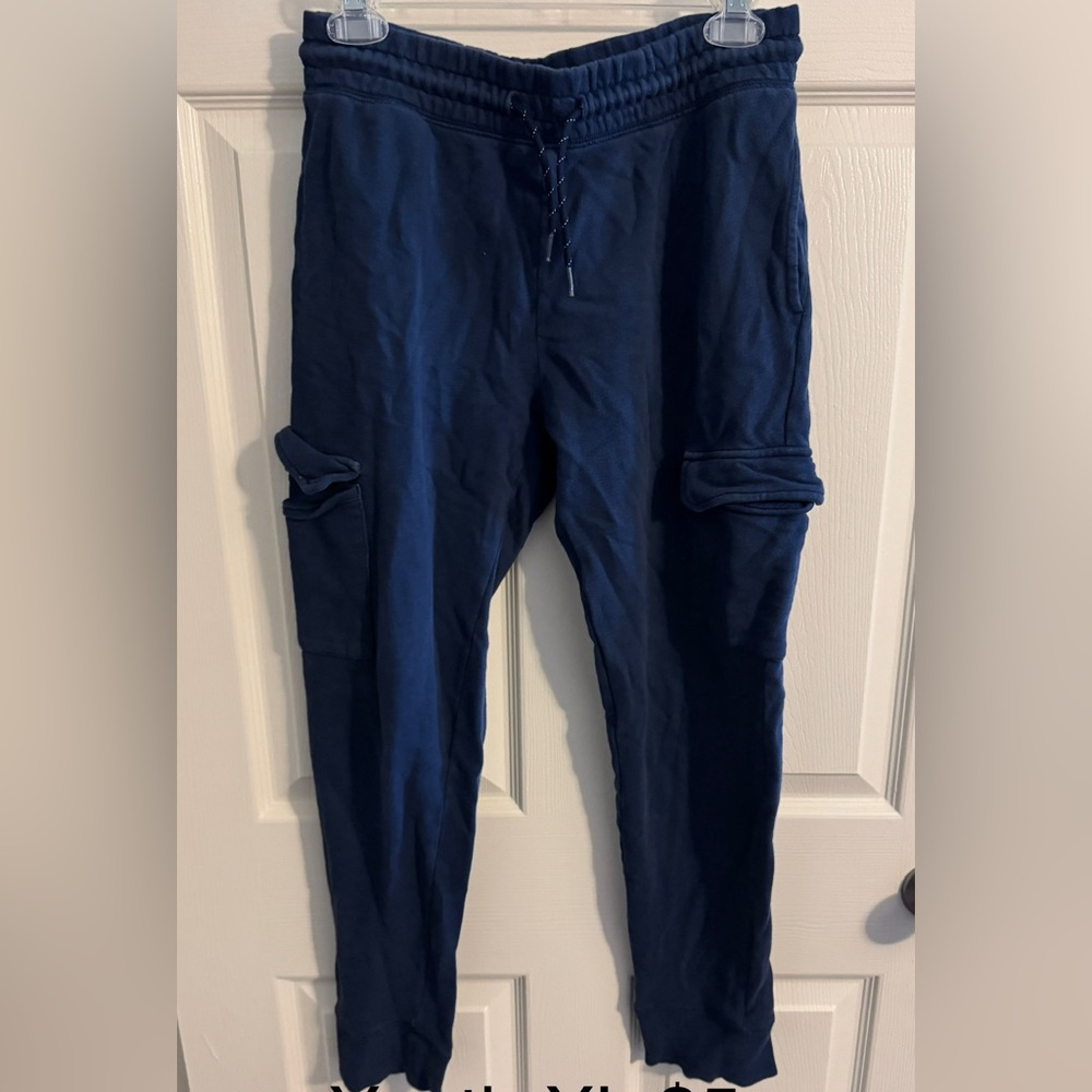 YXL Navy Blue Sweatpants